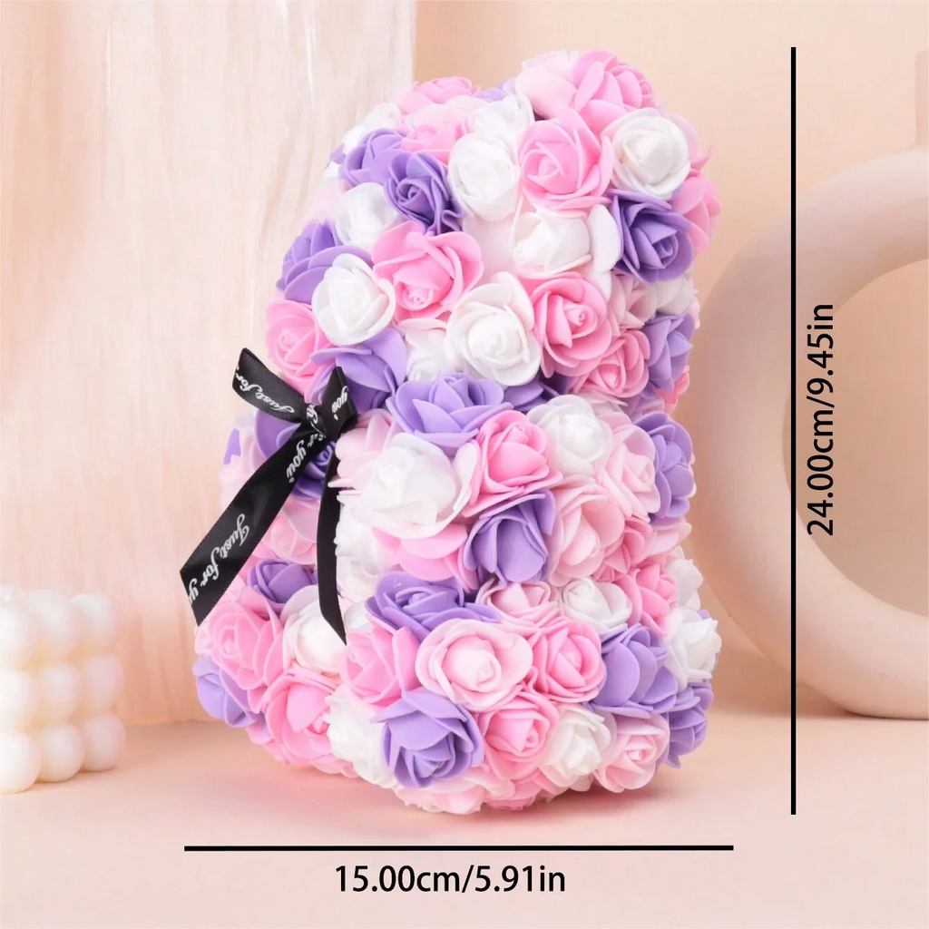 Artificial Flower Eternal Rose Teddy Bear