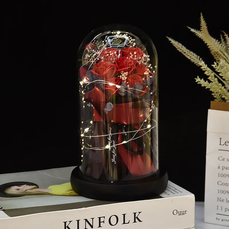 Eternal Rose LED Light Dome Gift