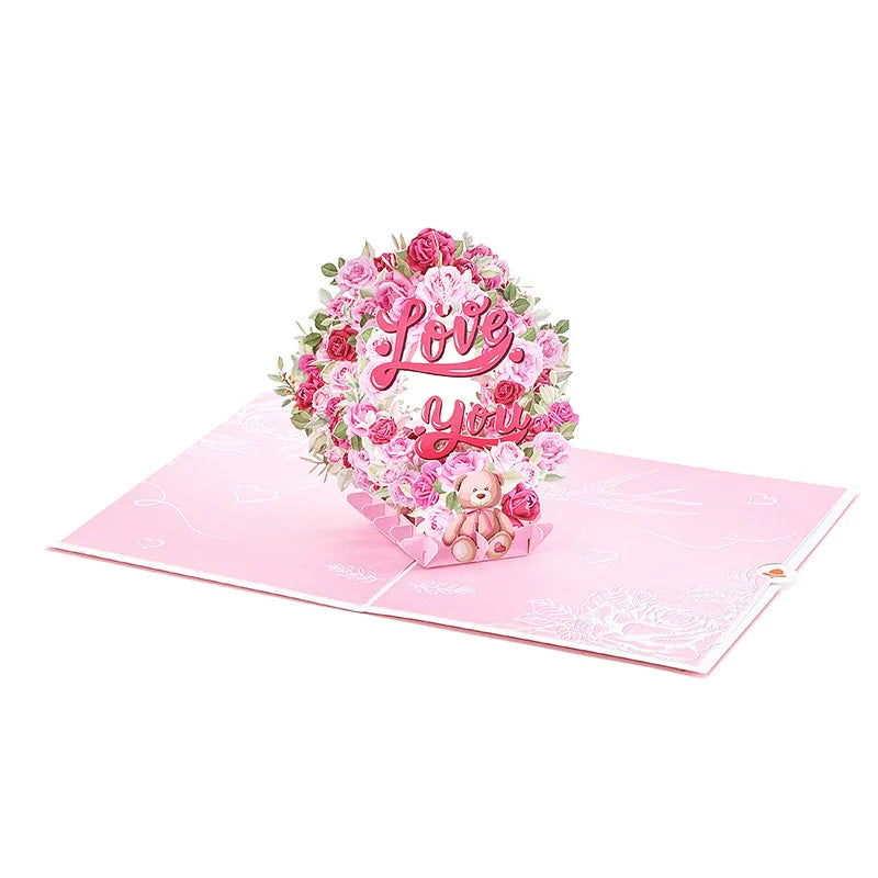 Valentine Bear Pop-Up Greeting Card