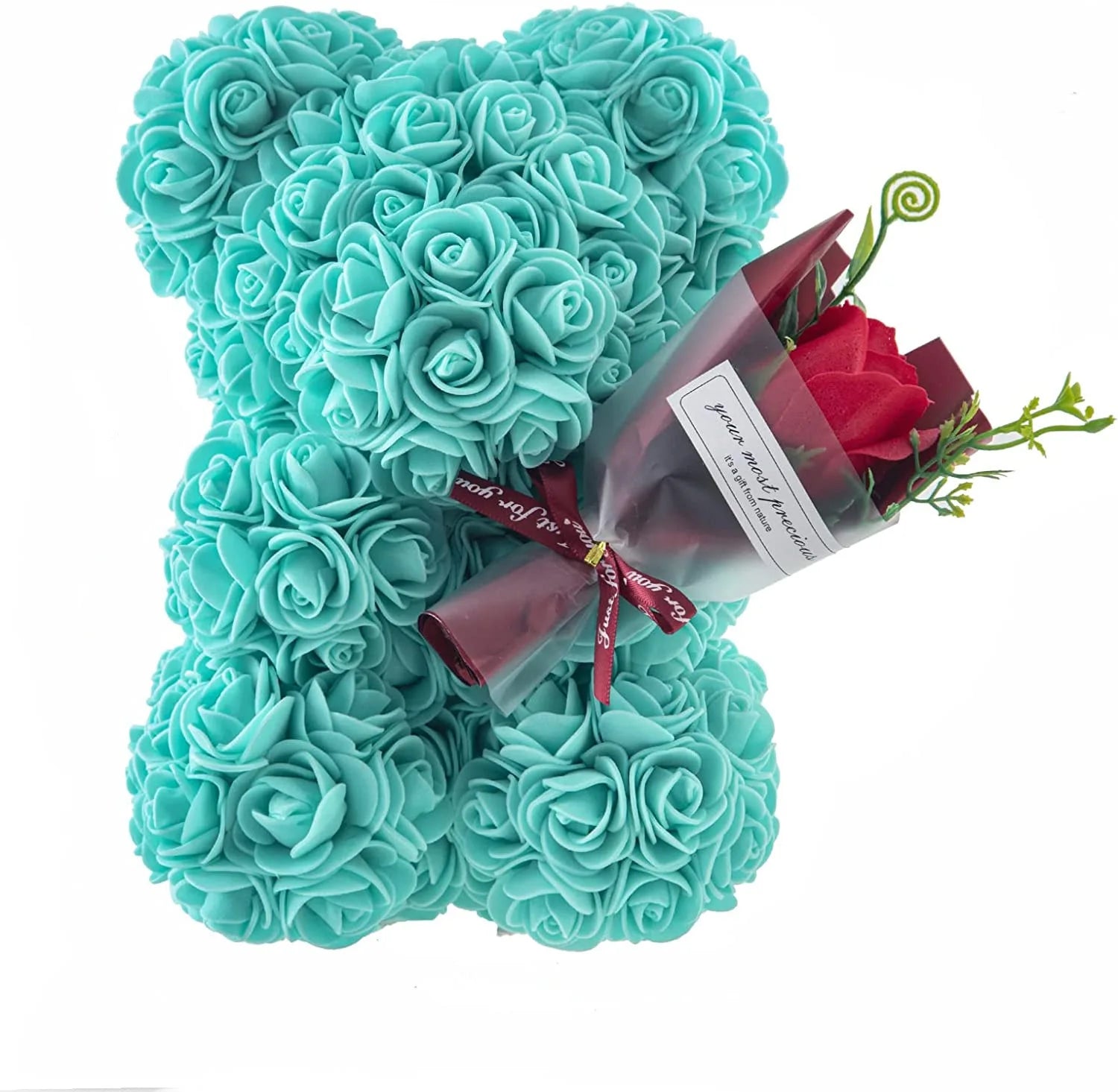 Rose Bear with Bouquet