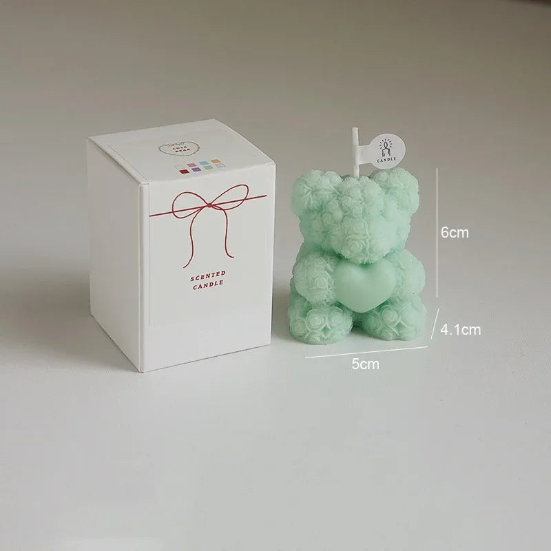 Rose Bear Aromatherapy Candle