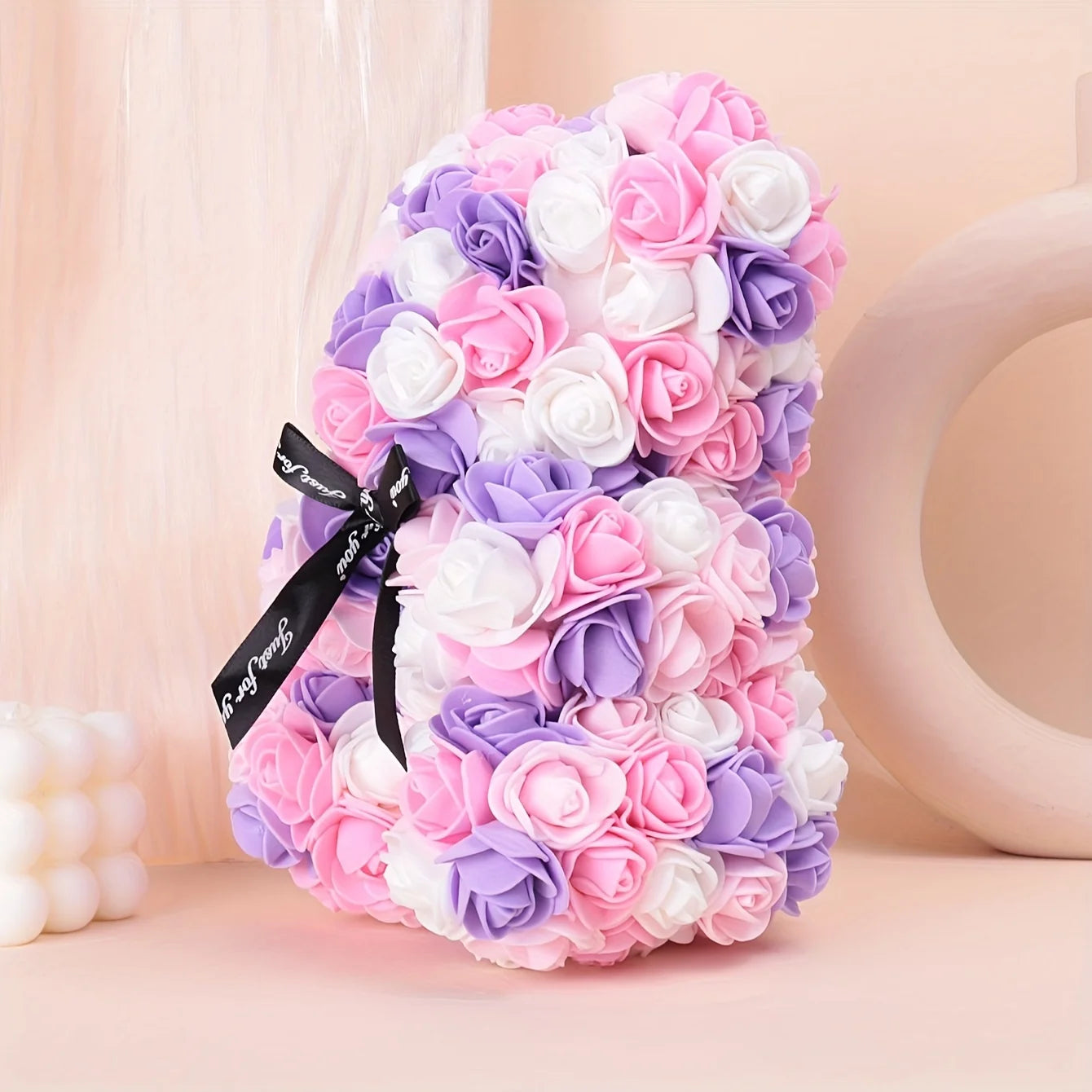 Artificial Flower Eternal Rose Teddy Bear