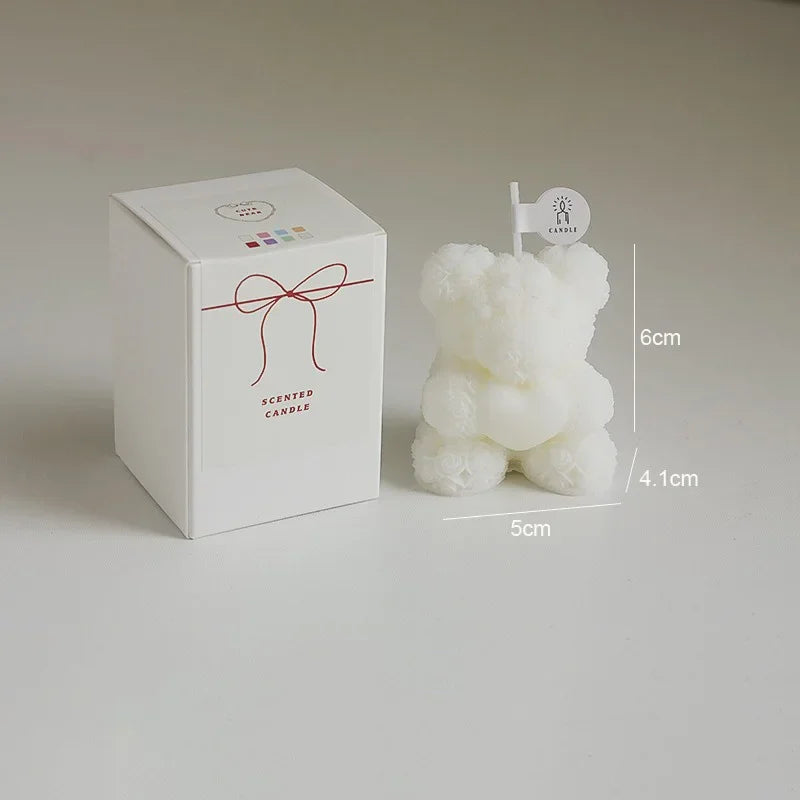 Rose Bear Aromatherapy Candle