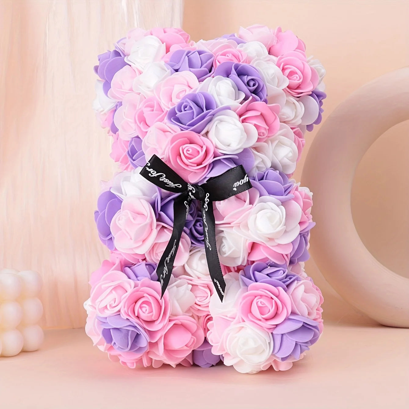 Artificial Flower Eternal Rose Teddy Bear
