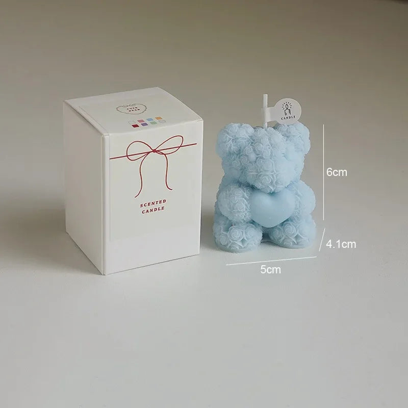 Rose Bear Aromatherapy Candle