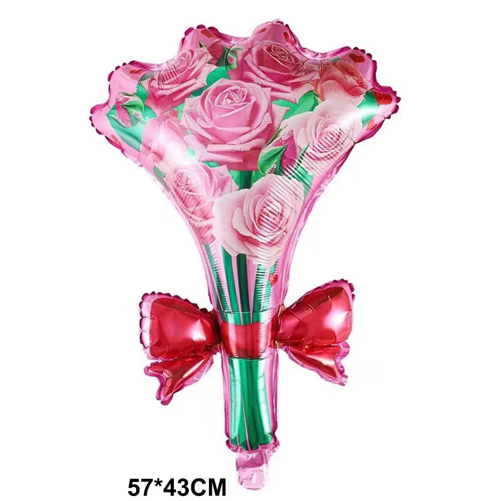 Love Bear Rose Balloon Decoration