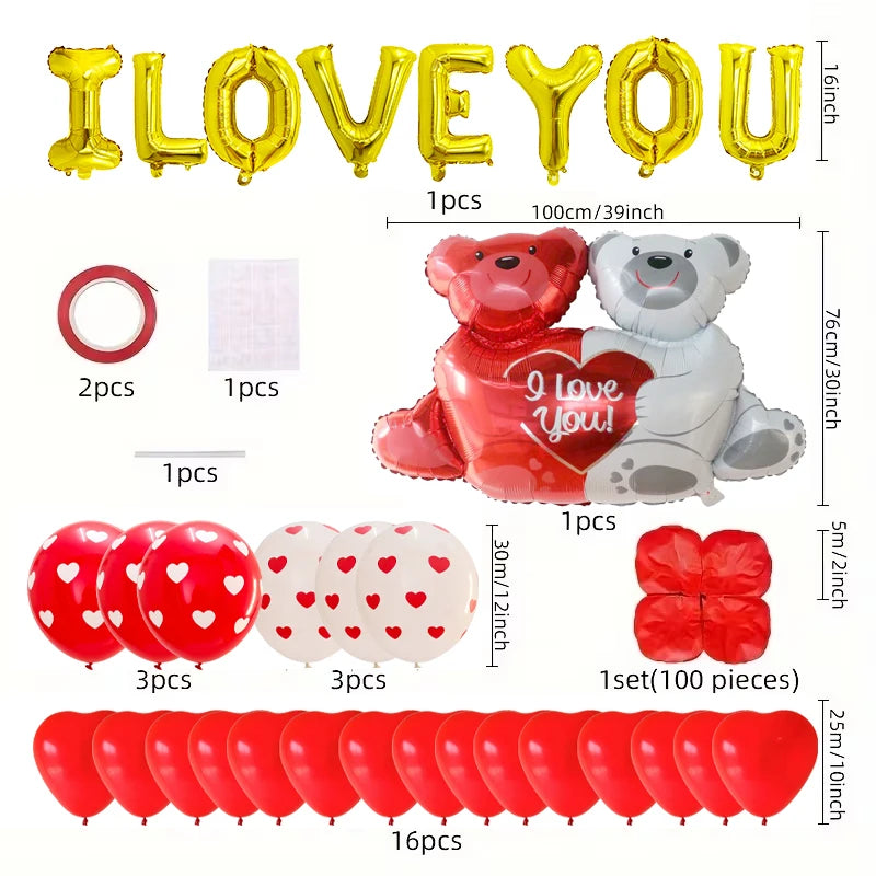 Valentine Love Balloon Set