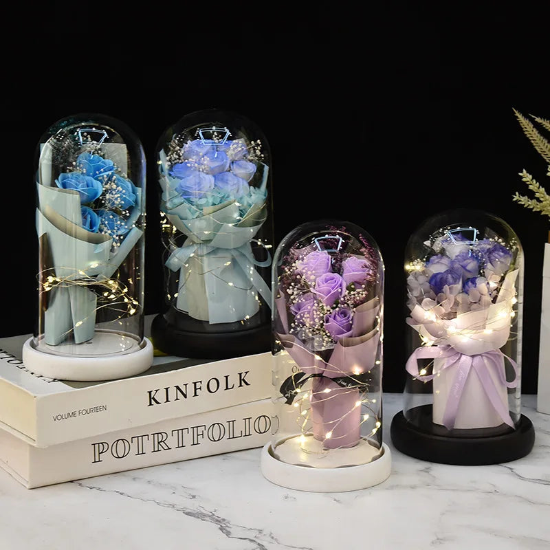 Eternal Rose LED Light Dome Gift
