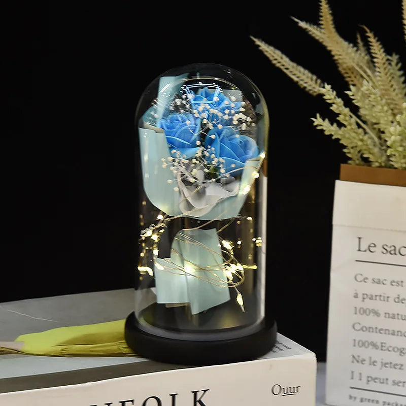 Eternal Rose LED Light Dome Gift