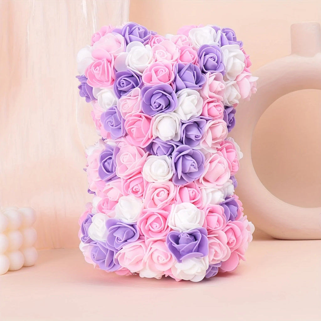 Artificial Flower Eternal Rose Teddy Bear
